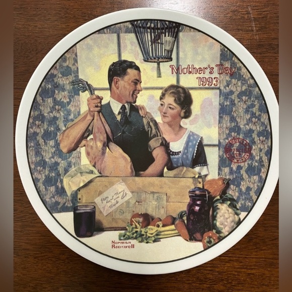 Vintage Norman Rockwell Decorative Plates Mother’s Day 1991-1993 Edition - Picture 3 of 10